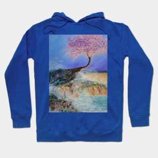 Cherry Blossoms and the edge of the world Hoodie